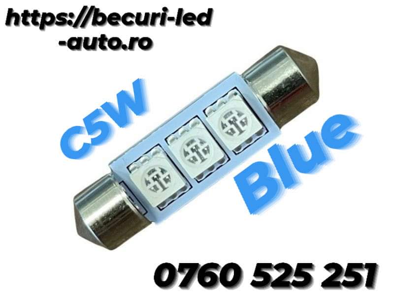 Ahead Bruise amplification Bec Led C5W Sofit BLUE (Culoare Albastru) | becuri-led-auto.ro