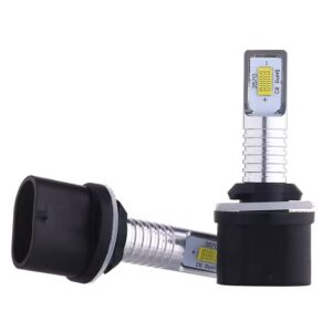 Set Două Becuri Led H27(880-881) Lumina Galbena 14000lumeni/6000K/70Watti