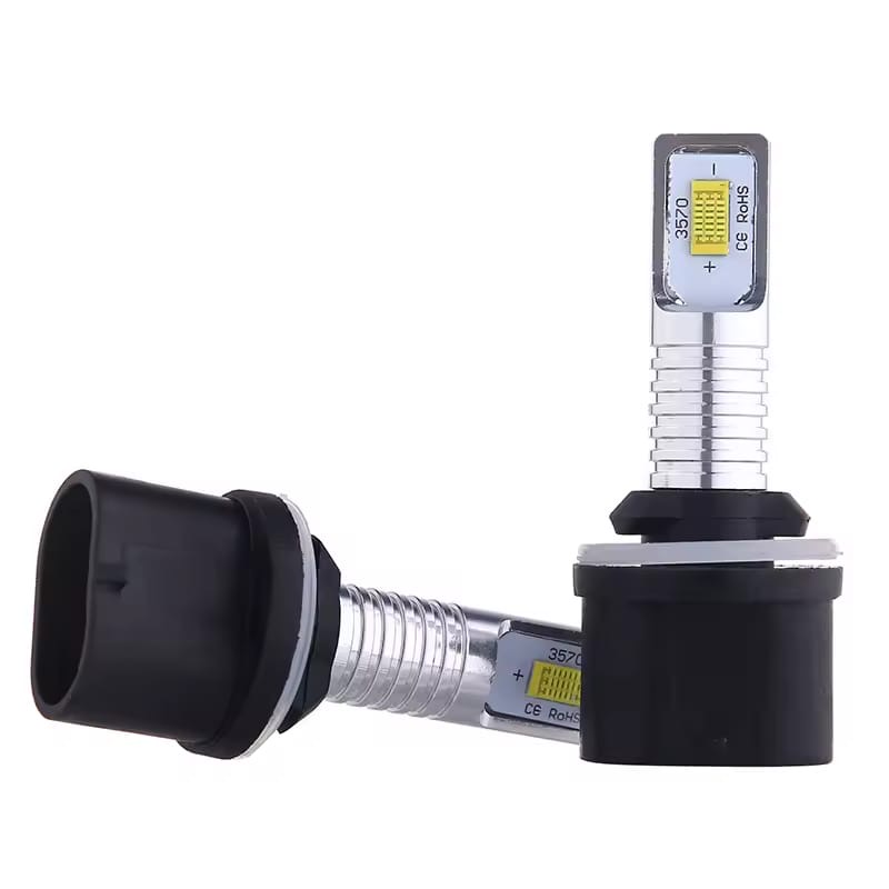 Set Două Becuri Led H27(880-881) Lumina Galbena 14000lumeni/6000K/70Watti