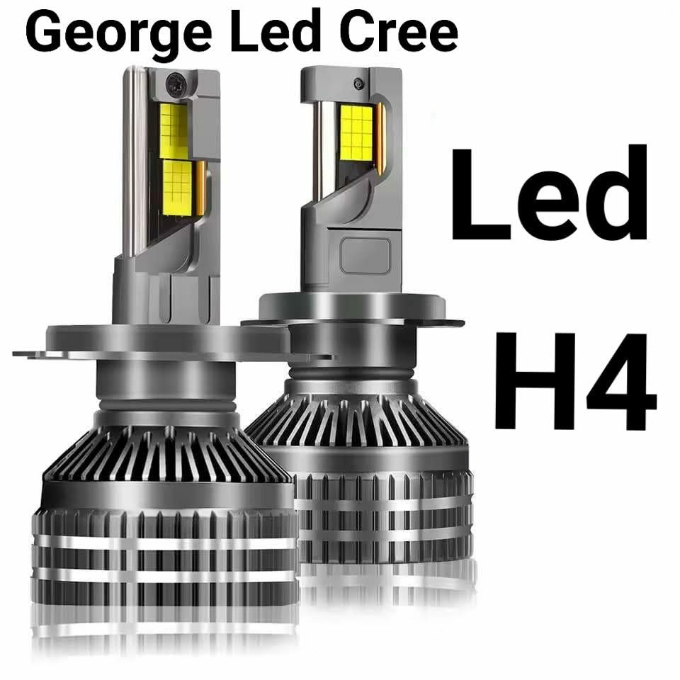 Set Două Becuri Led h4 Cu Telecomandă Și Trei Nuanțe De Culori Și Stroboscop 3000K/4300K/6000K