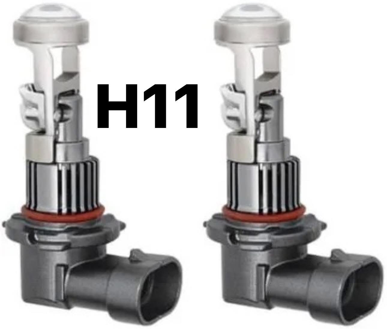Set Două Becuri Led Cu Ventilator Mic H8,H9,H11,H16 Cu Lupă 280W/28000Lm - imagine 3