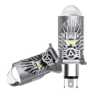 Set Două Becuri Led H4 Bi-Led Cu Lupă Integrată 200W/24000Lm/6000K