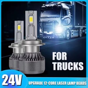 Set Două Becuri Led H1 Sau H7 De 36000Lumeni/380Watti/6000K