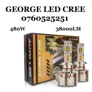 Set Două Becuri Led H7 38000/480W/6000K Lumina Foarte Puternică