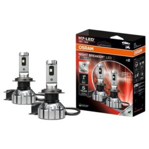 Set Două Becuri Led H7 Omologate R.A.R ,Garanție 2 Ani  + 2 Stikere