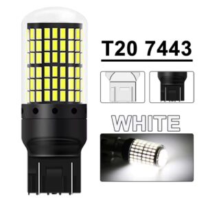 Bec led w21/5w T20 - 7443 Lumina Alb-Rece.